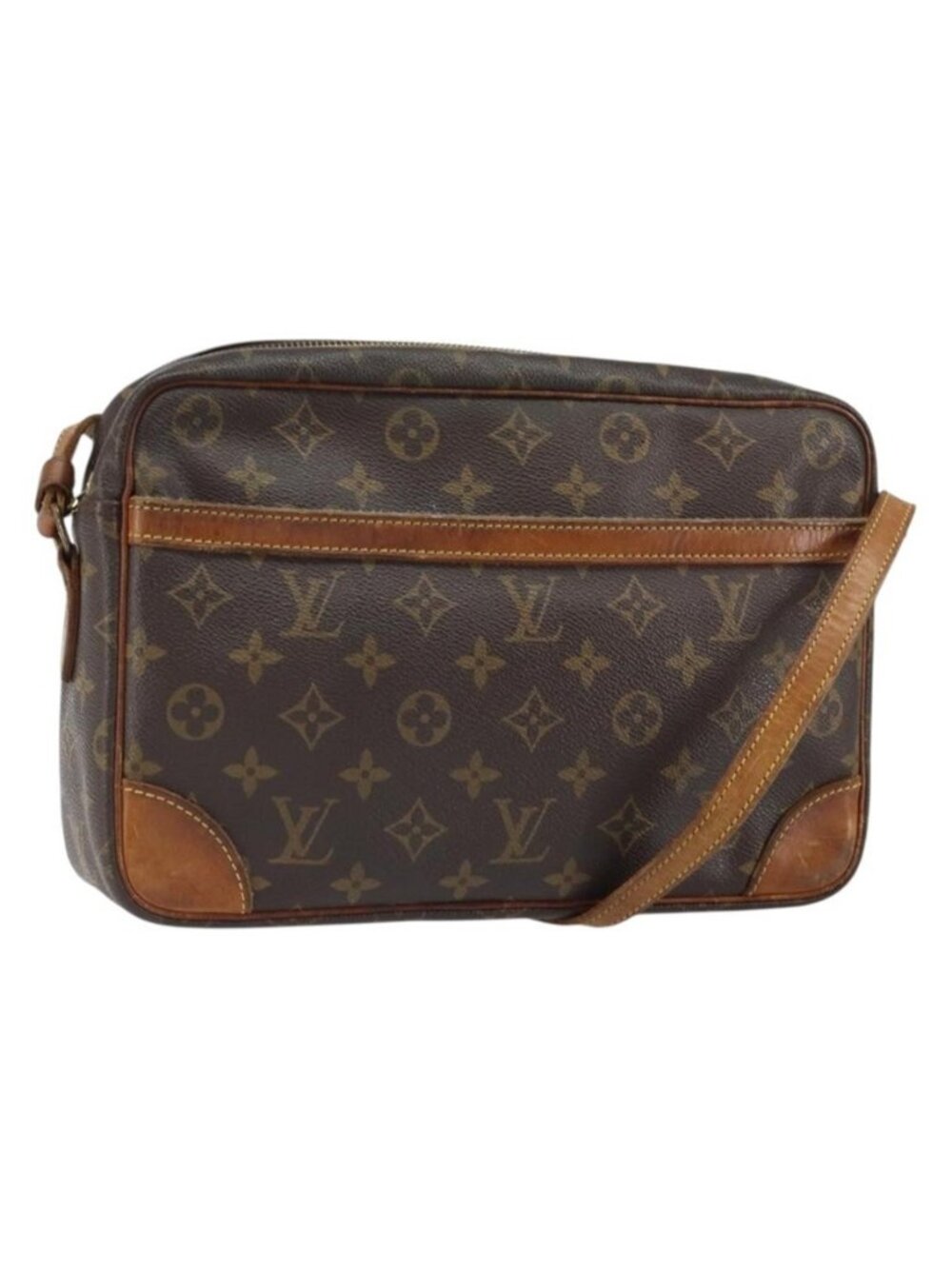 Authentic LOUIS VUITTON Monogram Trocadero 27 Shoulder Bag M51274 LV